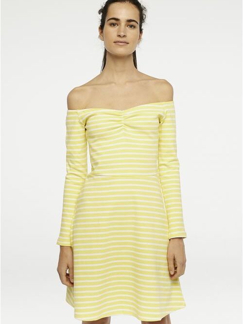 Compania Fantastica Yellow Striped Dress - Image 3