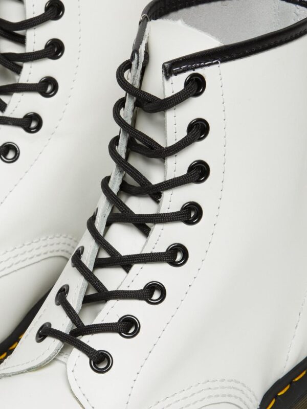 Dr. Martens 1460 Smooth Leather Lace Up Boots (White) - Image 6