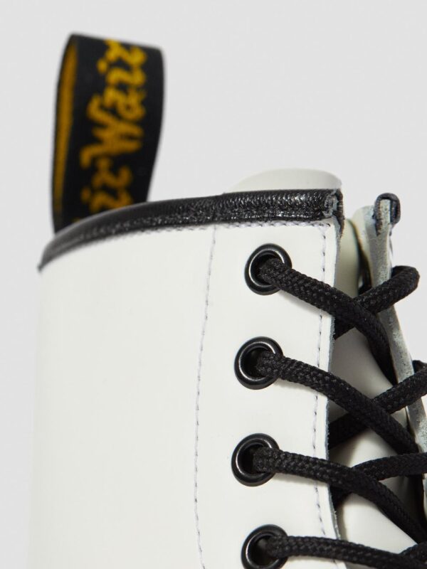 Dr. Martens 1460 Smooth Leather Lace Up Boots (White) - Image 9
