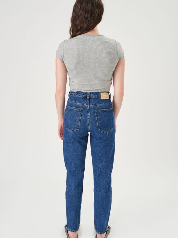 Wet Floor High Waist Mom Jeans - Image 5