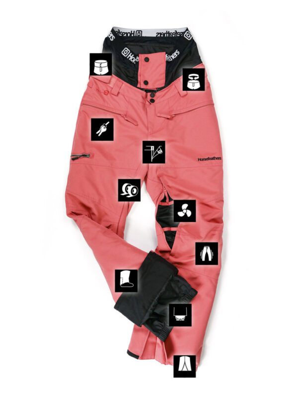 Horsefeathers Lotte 15 W Snowpants Spiced Coral - Image 9