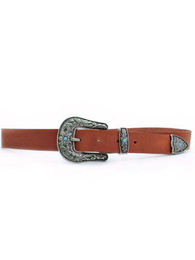 Salt & Pepper Julianna Tan Leather Belt - Image 4