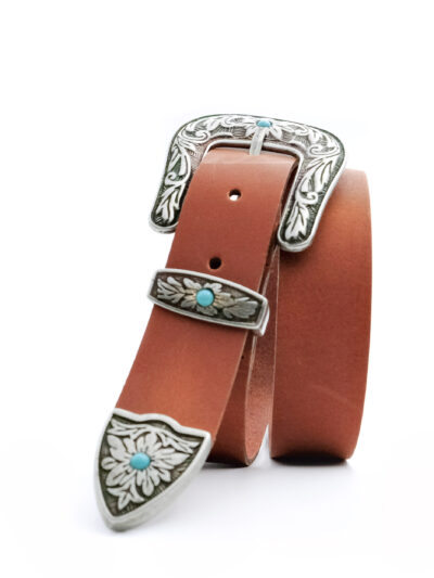 Salt & Pepper Julianna Tan Leather Belt - Image 3