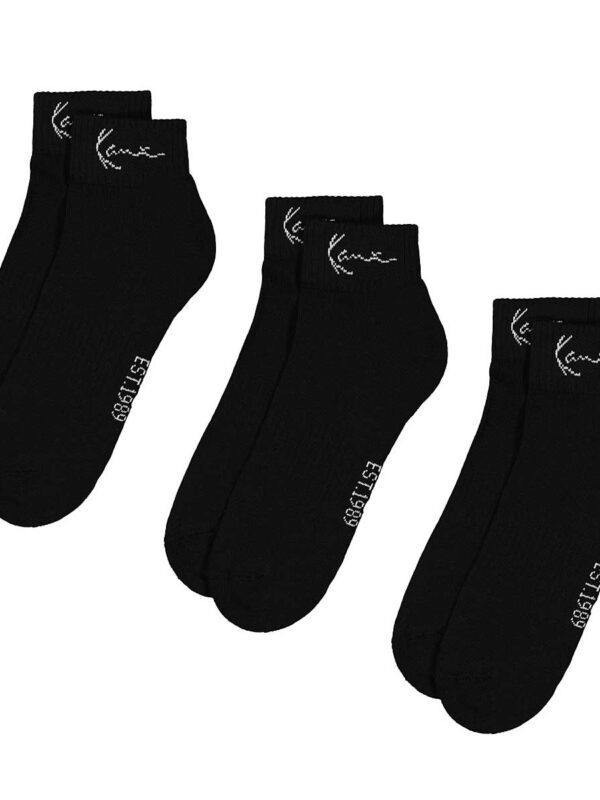 Karl Kani Signature Ankle Socks Black