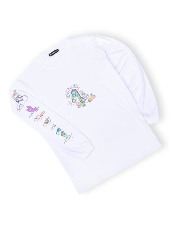 Roamers Inc. White Longsleeve Ανδρική Μπλούζα - Image 3