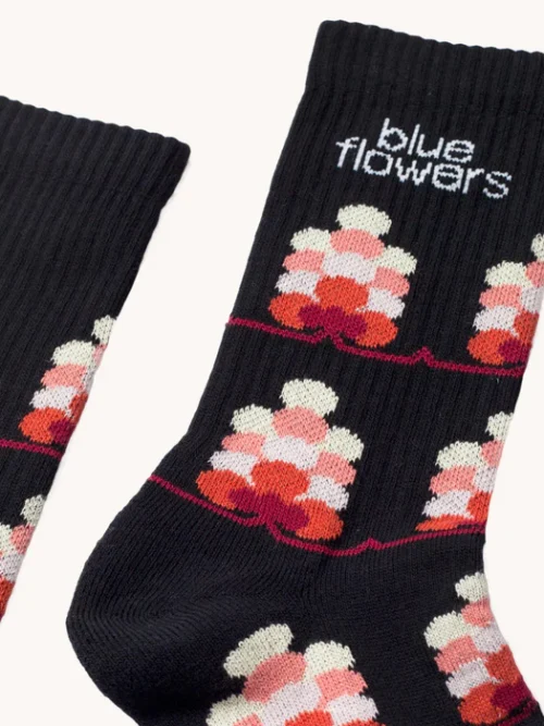Blue Flowers Woodland Socks - Image 3