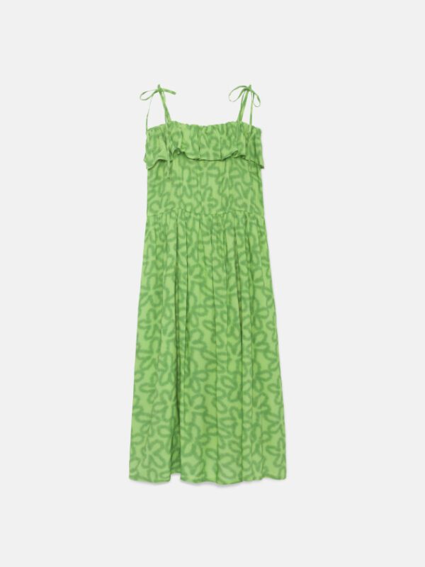 Floral Strappy Midi Dress - Image 6