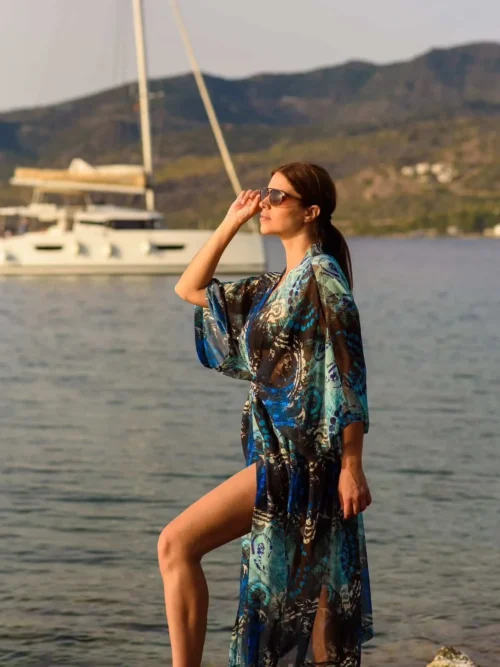 Inna Manoli Mouselina Printed Caftan - Image 6