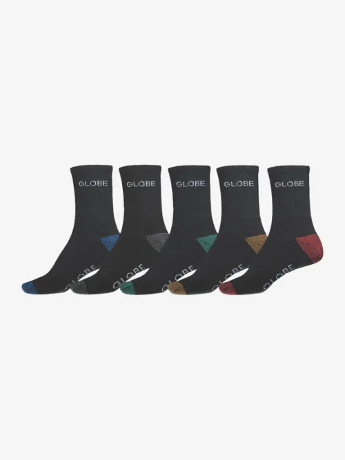 Globe Ingles Crew Sock 5 Pack
