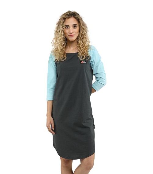 Horsefeathers Meena Dress – Gray/Aquatic - Image 5