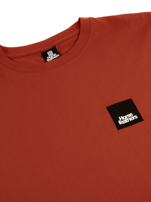 Horsefeathers Minimalist II T-shirt - Orange Rust - Image 4