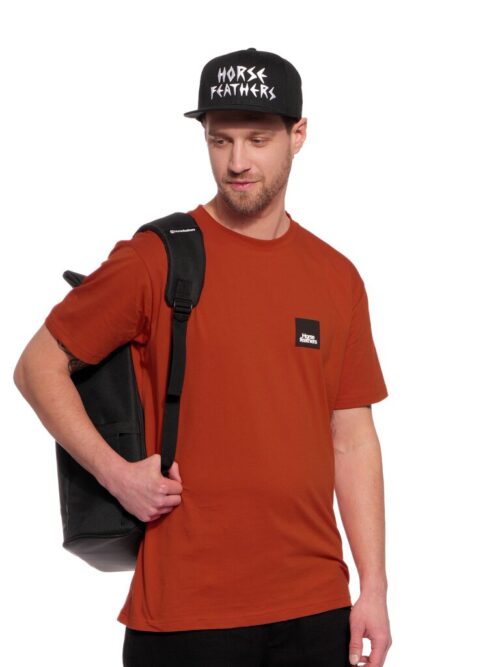 Horsefeathers Minimalist II T-shirt - Orange Rust - Image 6