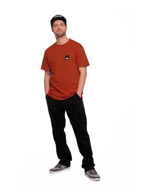 Horsefeathers Minimalist II T-shirt - Orange Rust - Image 7