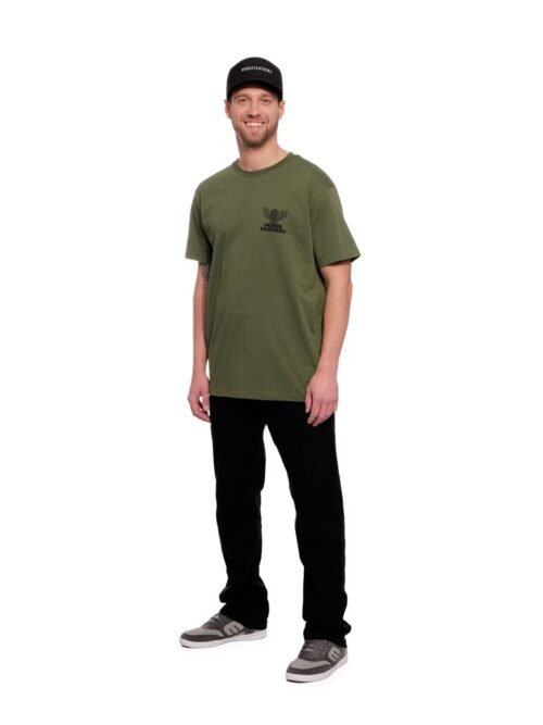 Horsefeathers Wheel T-shirt – Green - Image 7