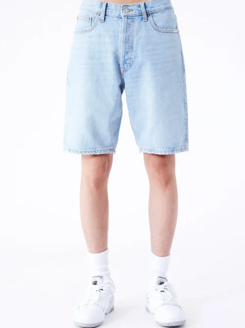 DrDenim Dash Denim Shorts - Stream Light Worn