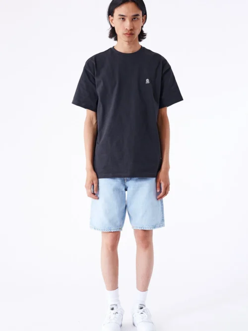 DrDenim Dash Denim Shorts - Stream Light Worn - Image 3