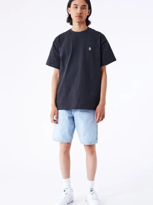 DrDenim Dash Denim Shorts - Stream Light Worn - Image 6