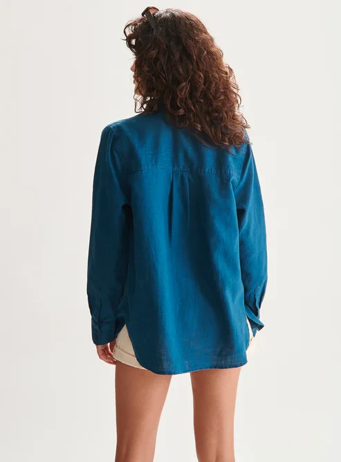Shirt In Petrol - Image 4