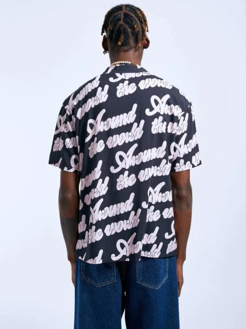DrDenim Madi Shirt - Off Black Around AOP - Image 16
