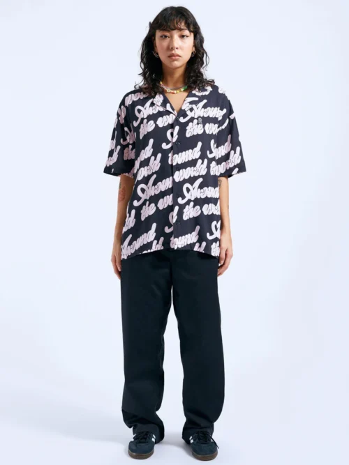 DrDenim Madi Shirt - Off Black Around AOP - Image 6