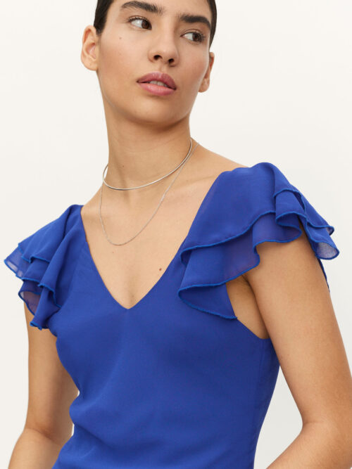 Compania Fantastica Long Blue Dress - Image 4