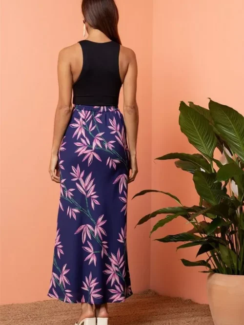 Sophie Tropical Print Maxi Skirt - Image 4