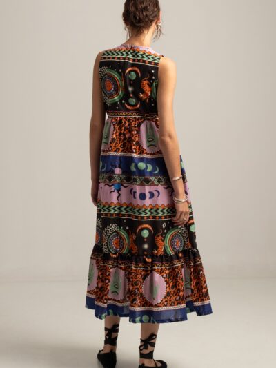 Peace & Chaos Mythology Long Dress - Image 3