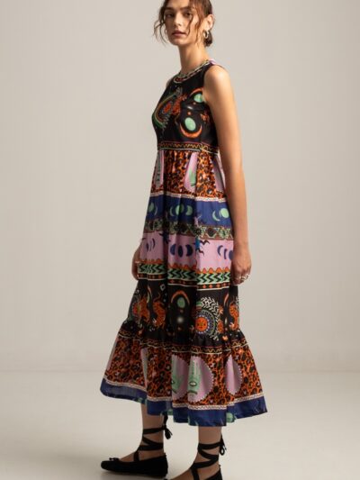 Peace & Chaos Mythology Long Dress - Image 4