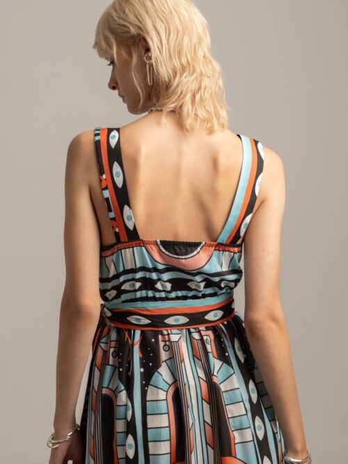 Peace & Chaos Symmetry Long Dress - Image 3