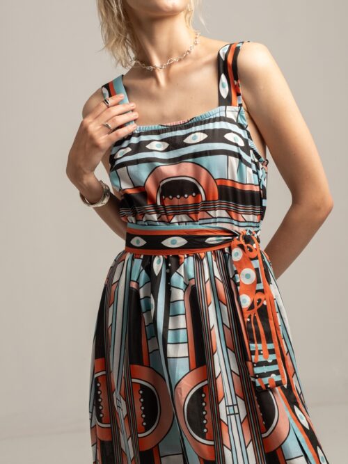 Peace & Chaos Symmetry Long Dress - Image 4