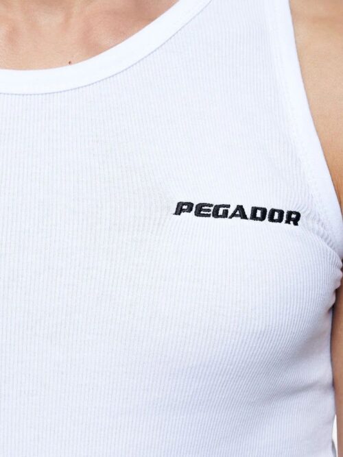 Pegador Logo Rib Undershirt - White - Image 3