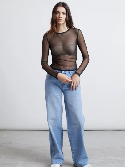 Mesh Top - Black - Image 3