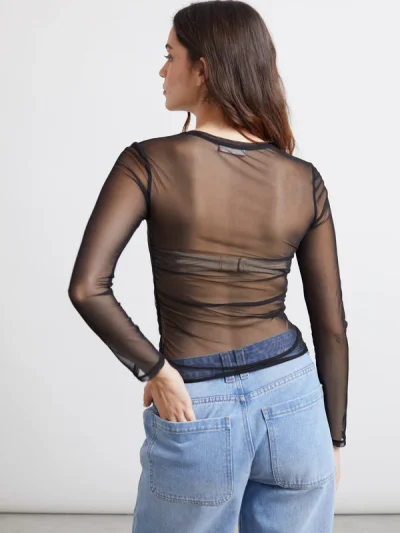 Mesh Top - Black - Image 5