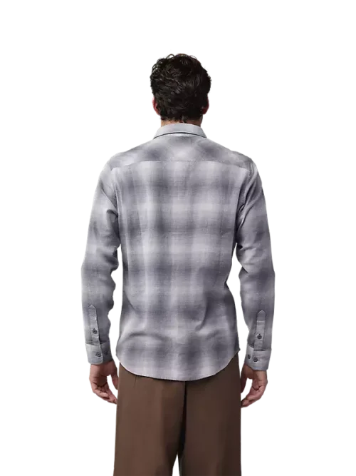 Fox Survivalist Flannel Shirt - Light Grey - Image 5