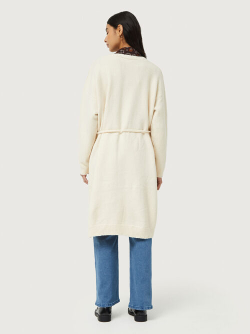 Compania Fantastica Long Knitted Jacket - Ecru - Image 3