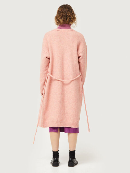 Compania Fantastica Long Knitted Jakcet - Pink - Image 3
