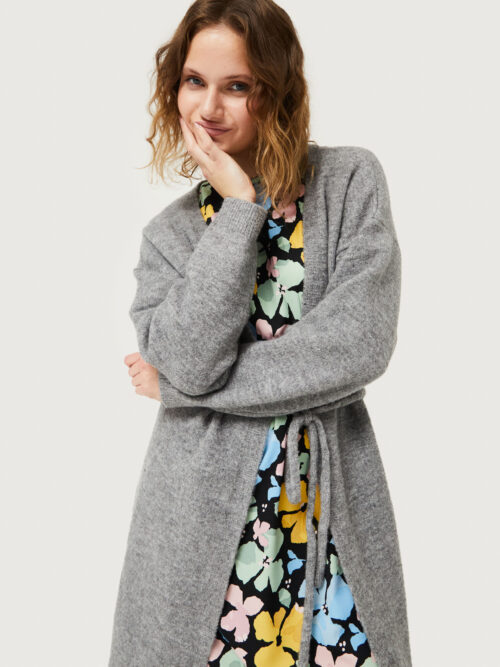 Compania Fantastica Long Knitted Jakcet - Grey - Image 6