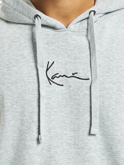 Karl Kani Small Signature Hoodie Ash Grey - Image 4