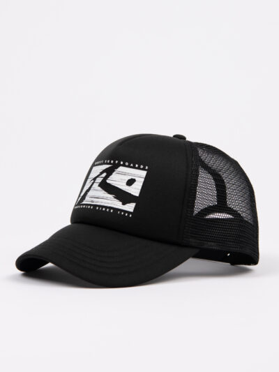 Rusty R Dot Trucker Cap - Black - Image 5