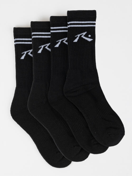 Rusty Comp Mid Calf 4-Sock Pack - Black - Image 3