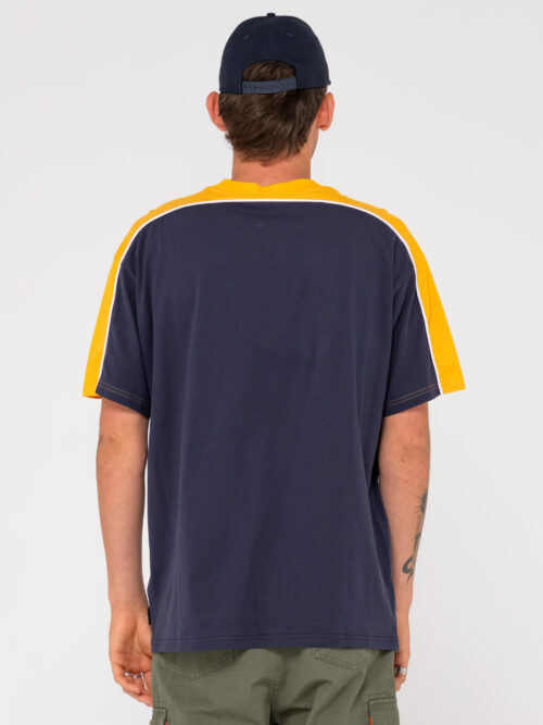 Rusty Straight Shooter Tee - Navy Blue - Image 4