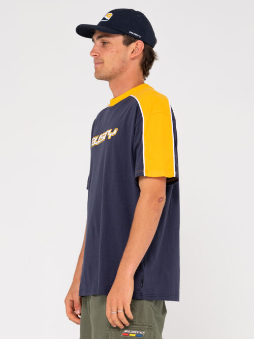 Rusty Straight Shooter Tee - Navy Blue - Image 5