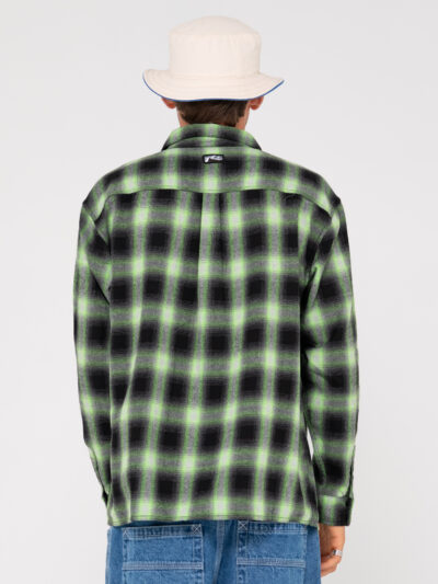 Rusty Neon Dreams Long Sleeve Shirt - Lime Green - Image 3