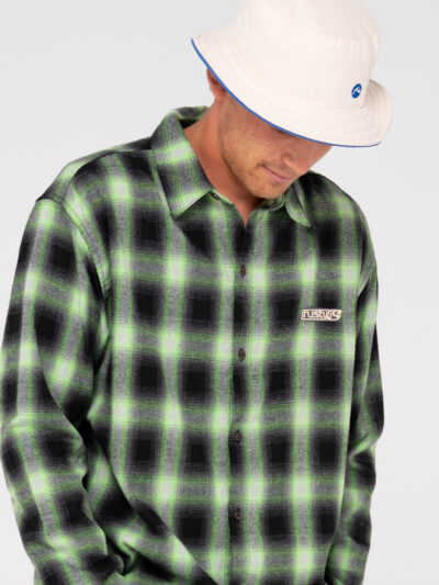 Rusty Neon Dreams Long Sleeve Shirt - Lime Green - Image 5