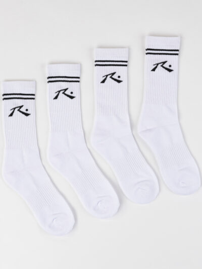 Rusty Comp Mid Calf 4-Sock Pack - White - Image 4