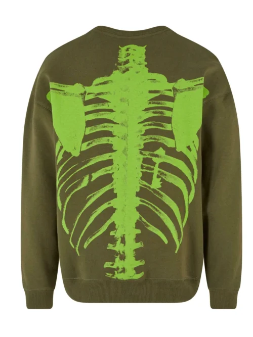 Zoo York Skeleton Sweatshirt - Olive - Image 6