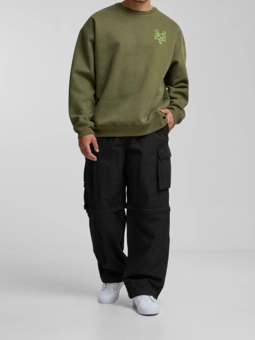 Zoo York Skeleton Sweatshirt - Olive - Image 9