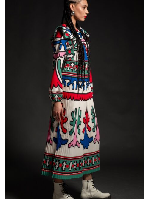 Peace & Chaos Unity Pleated Long Dress - Image 6
