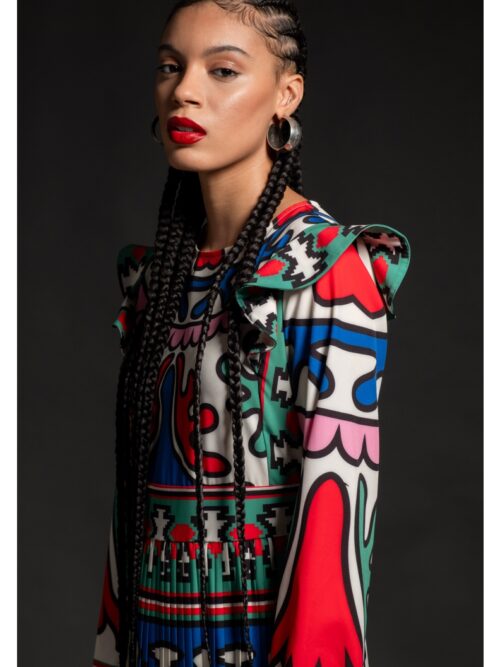 Peace & Chaos Unity Pleated Long Dress - Image 7