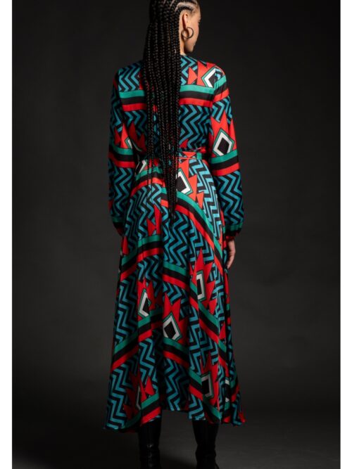 Peace & Chaos Crest Wrap Long Dress - Image 3